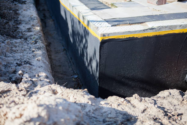 Residential Exterior Waterproofing installation at a Laura, OH home by SJ Waterproofing Pros